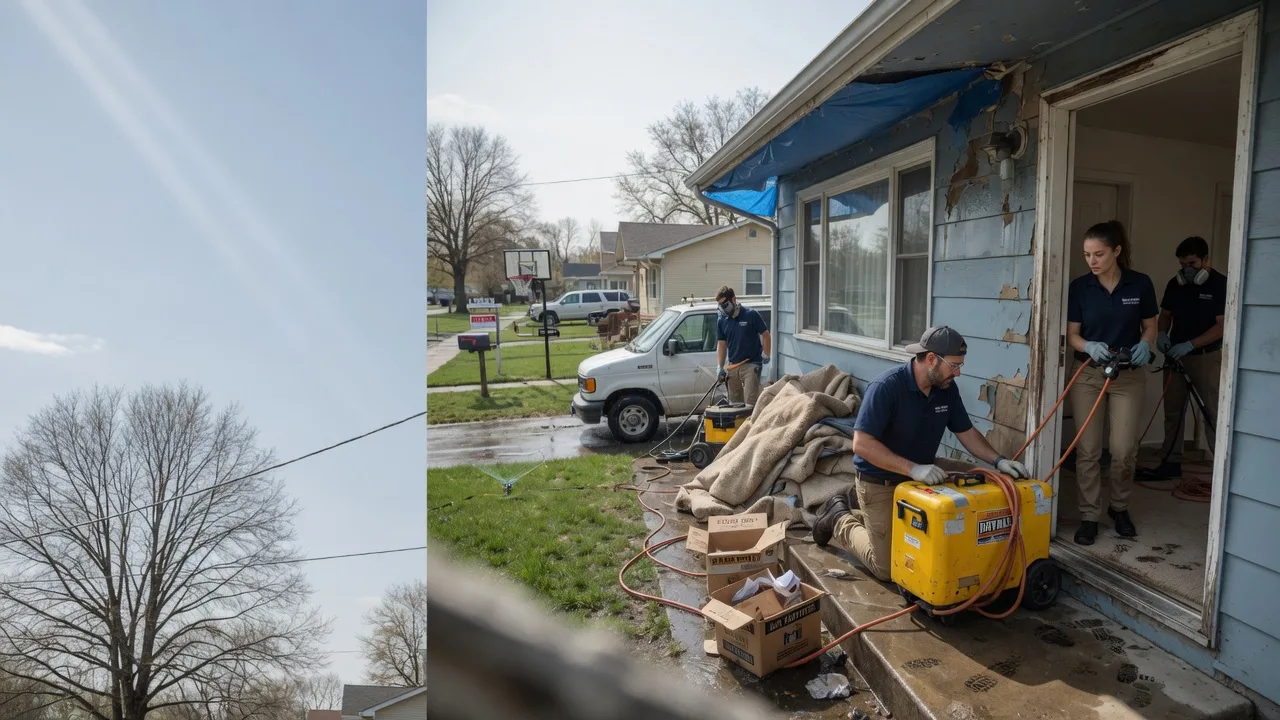Basement Flood Cleanup in Colchester, IL near me